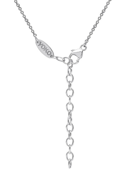 Classic Necklace, 18K White Gold & Pearl